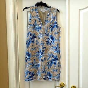 Tommy Bahama chambray ruffle dress